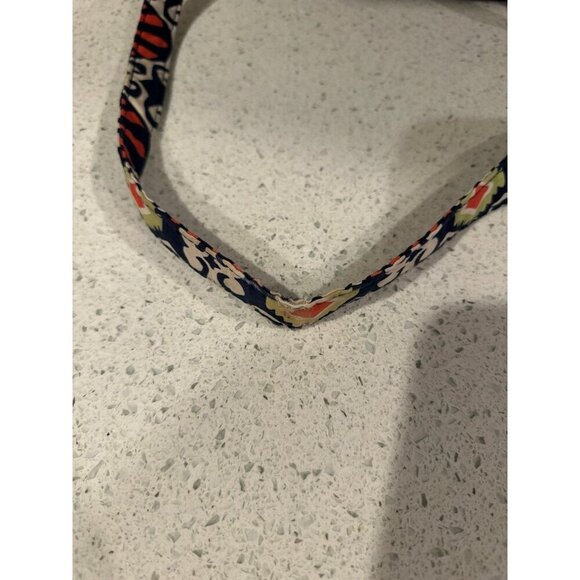 VERA BRADLEY Mini Hipster Purse Sun Valley Blue Orange Cloth Crossbody‎ (g16) - Picture 3 of 4